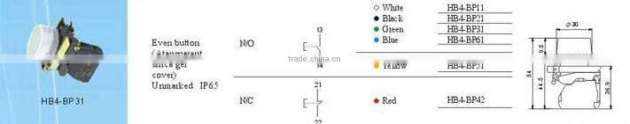 HEIGHT PUSH BUTTON SWITCH/waterproof push button switch WITH HIGH QUALITY