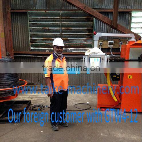 GTW4-12 Automatic electric heavy duty machinery CNC steel stirrup bender