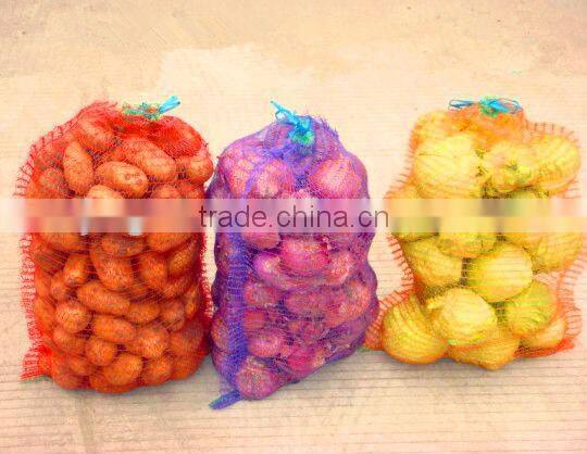 handdle raschel bags usd for packing onion,potato ect