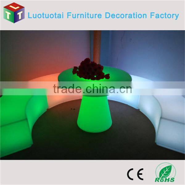 remote control wireless plastic cover & led light source led cube chair