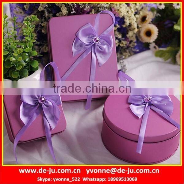 Crystal Texture Candy Tin Container