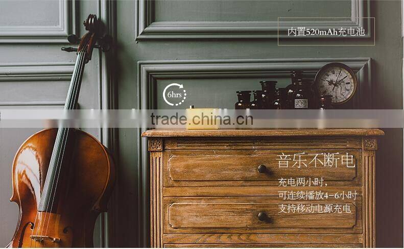 Best Valentine's Day Gift Elegant retro wireless Bluetooth speakers Art Canvas Enclosurel Subwoofer mini portable small Speaker