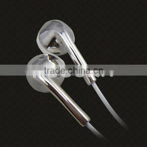 Luxury platinum plated in-ear headphones, genuine gold earphone for iPhone 7
