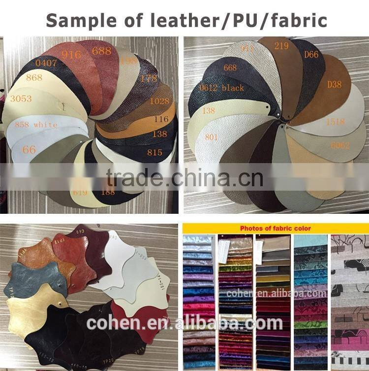 Royal genuine leather sofa stainless steel base top grain leather sofa SF017