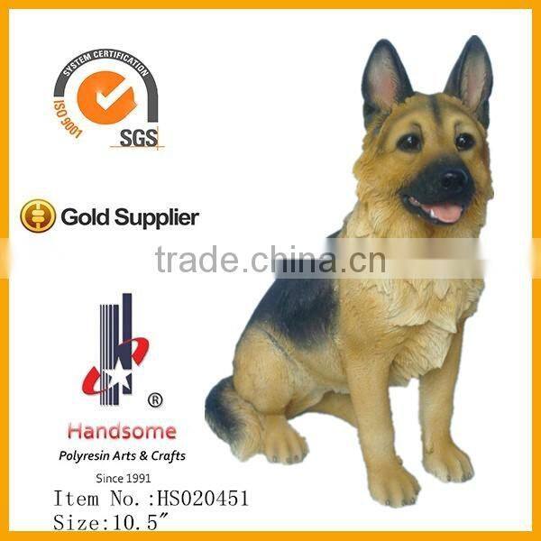 10.5 Inch Resinic Figurine Animal Sculpture Shepherd Dogs for Sale