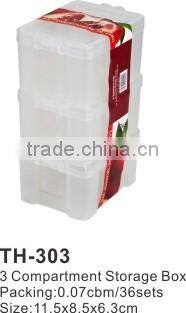 Rectangle 3 Compartment Storage Box