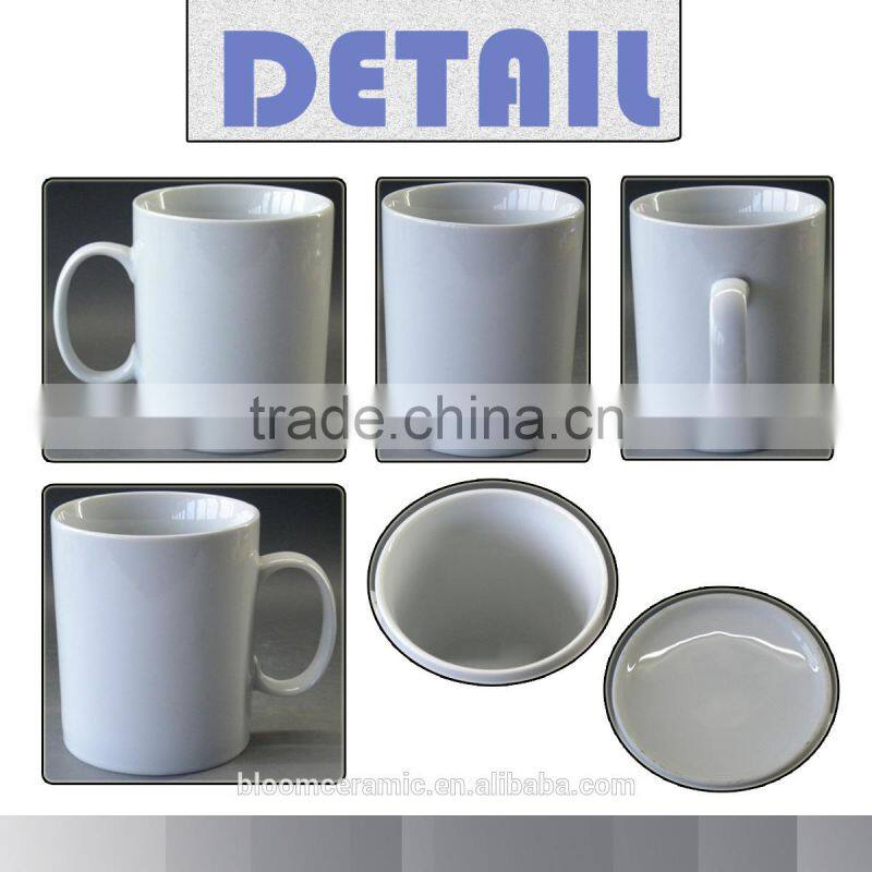 Customized logo blank porcelain coffee cup