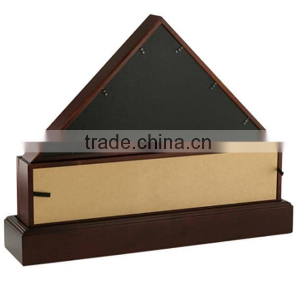 Unite state flag triangle shape wooden urn for ahses prices