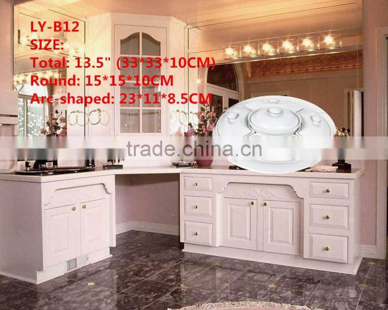 17.5" /5 Pcs porcelain ceramic bakeware set with lid,pocelain baking pot set,ceramic BBQ cooking pan set,ceramic cookware