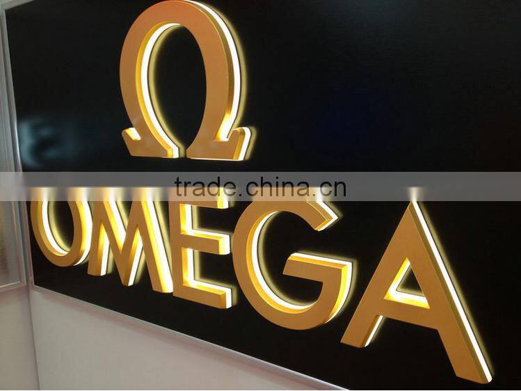 Custom LED clear embossing storefront acrylic lucite alphabet letter signs for company