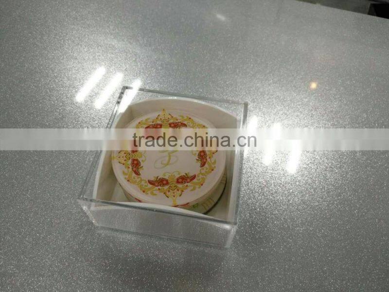 2017 Factory custom wholesale acrylic cup mat pad table protector/cup pad