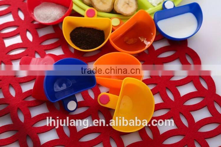 Nes design 4pcs plastic Dip clips /plastic sauce plate clips