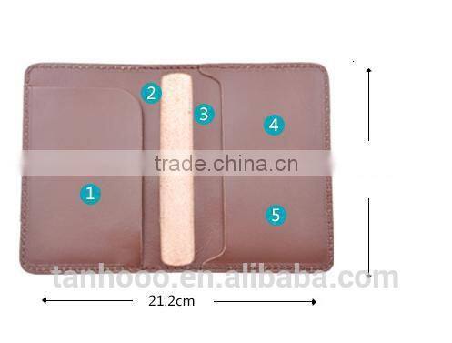 Brown- Black available wholesale pvc passport cover
