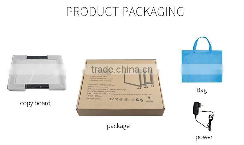 Dimmable illuminated LED tracing copy board /LED neon maker drawing copy board