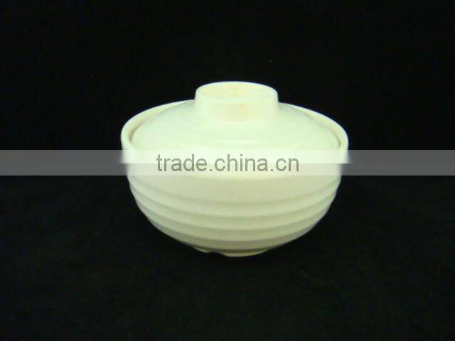 Melamine rice bowl with lid