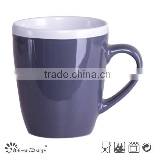 dinner set with white rim/16PCS GREY STONEWARE DINNER SET