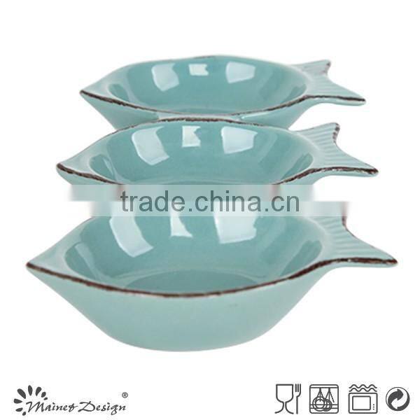 Fish Shape Ceramic Soy Sauce Dish