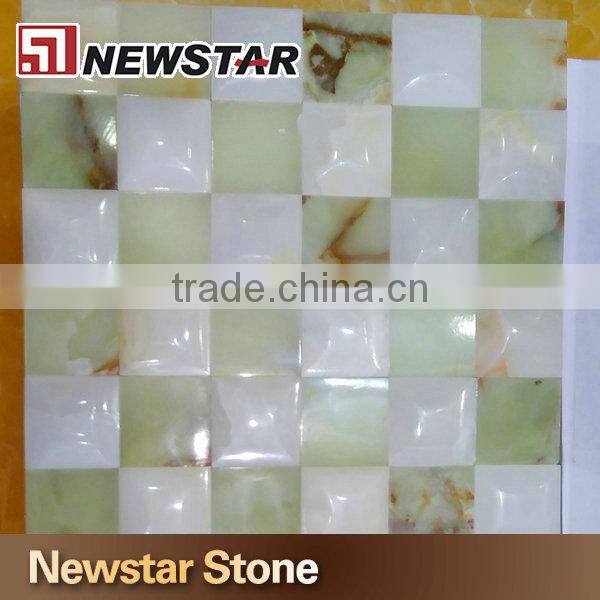 Luxury decoration onyx mosaic tile