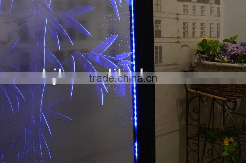 bamboo etched glass home decoration waterfall