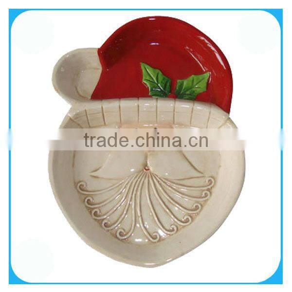 Christmas hand painted ceramic plates sale