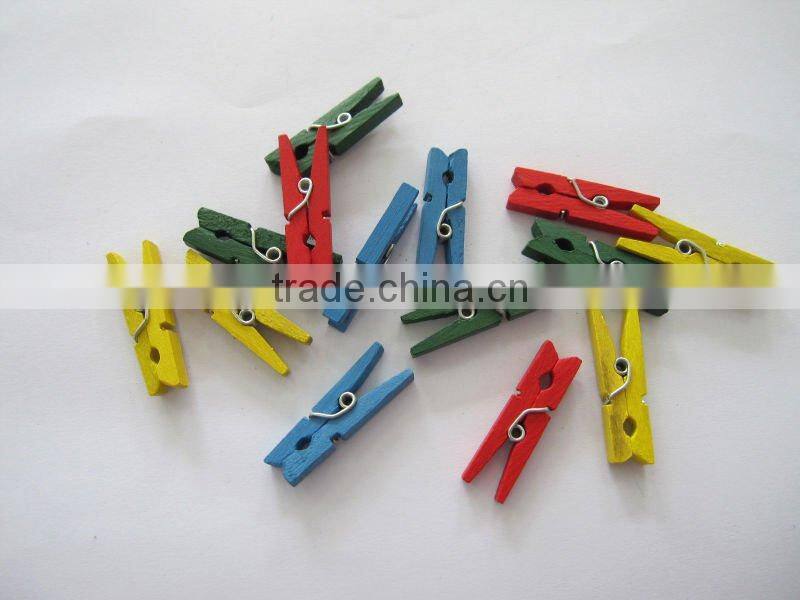 Eco-friendly small wooden clothes clips, wooden clip for clothes
