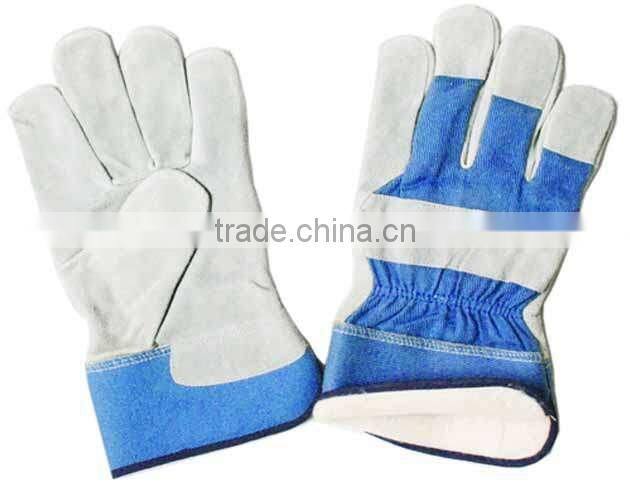 Leather safety glove