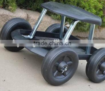 Garden work Seat cart with Plastic Storage Tray TC4501P