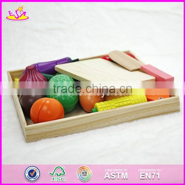 2017 Top fashion children cutting wooden food toys W10B173-S