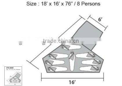 Broadstone Camp Combo Tent, 8-Person