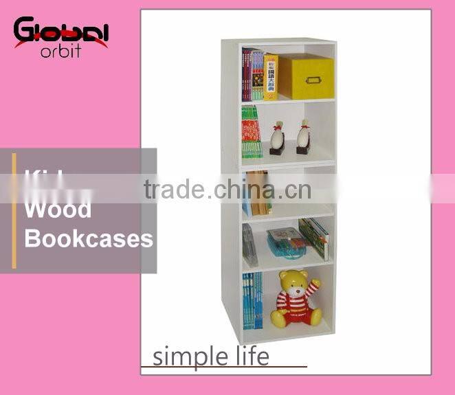 New style children furniture wood bookcases design book shelf for kids