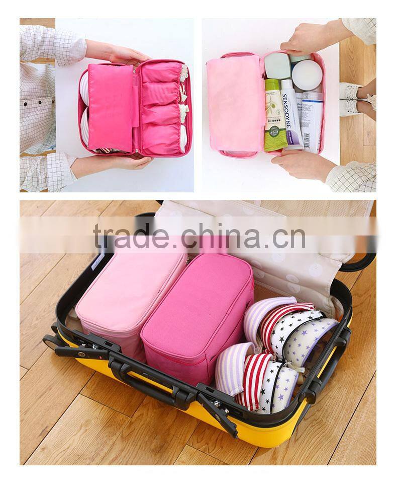 New style cosmetic bag and clothes bra organizer bag for travel