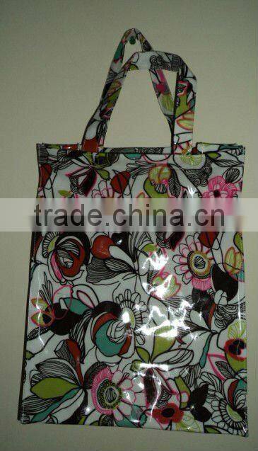 Eco-friendly handled cotton laminated tote bag