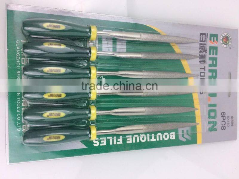 BERRYLION half round diamond file length 140mm with soft grip