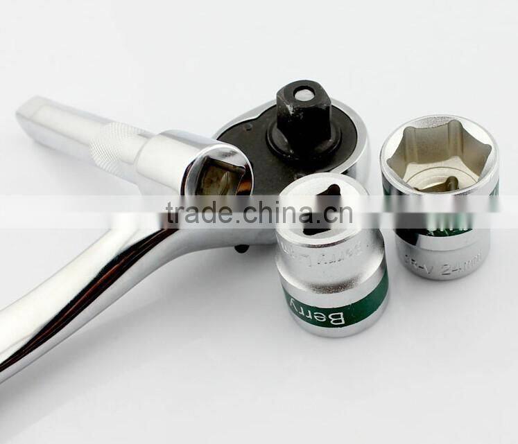 Best selling 12pcs 1/2" drive socket and ratchet handle set with high quality