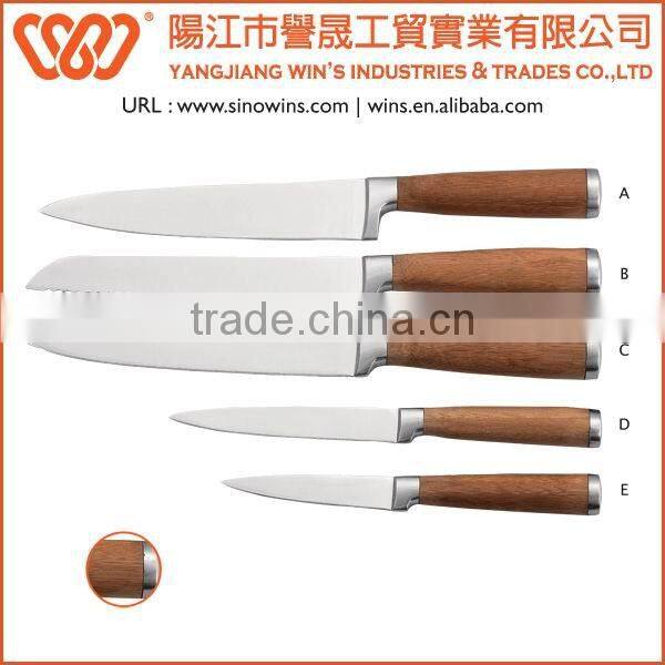 A3137 Hot Sale Stainless Steel Blade Knife Set with Pakkawood Handle
