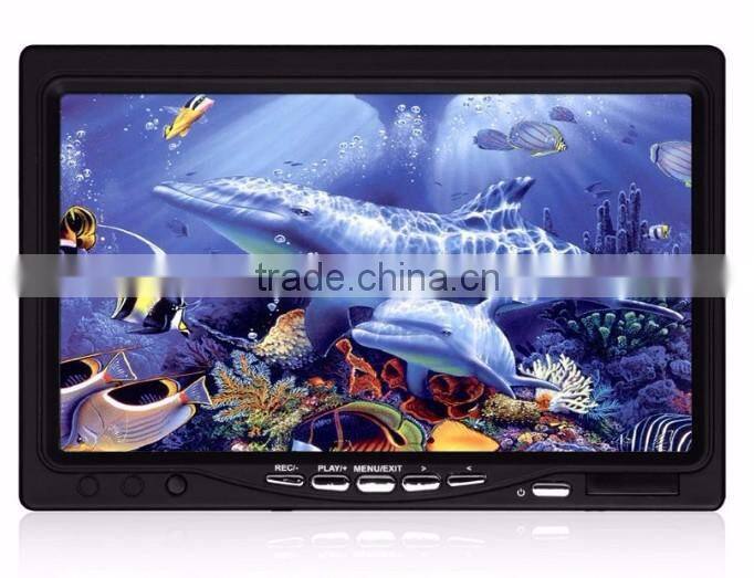 2017 new arrive 7 inch TFT LCD Monitor 20m 360 rotating fish finder underwater aquaculture monitoring camera system with DVR