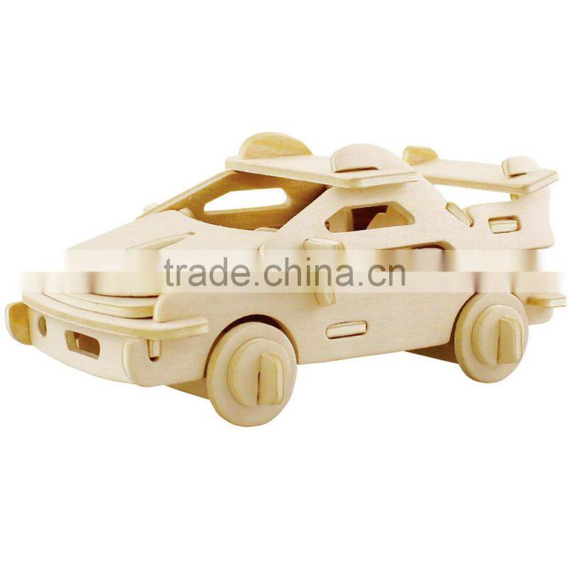 Children's wooden environmental 3d puzzle toys fancy small pussy fancy toy