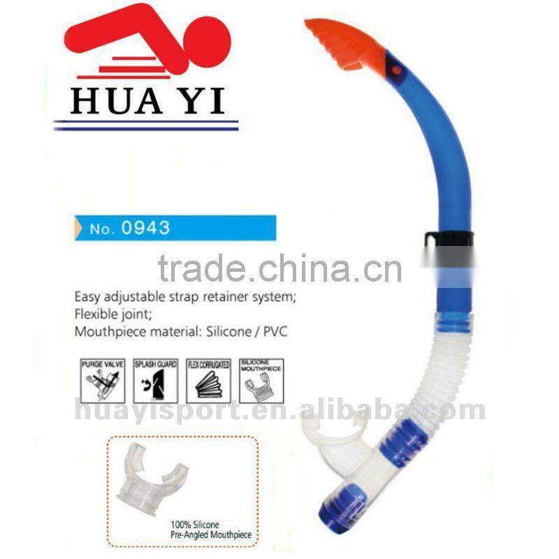 Silicone and PVC diving mask snorkel fins scuba triple set