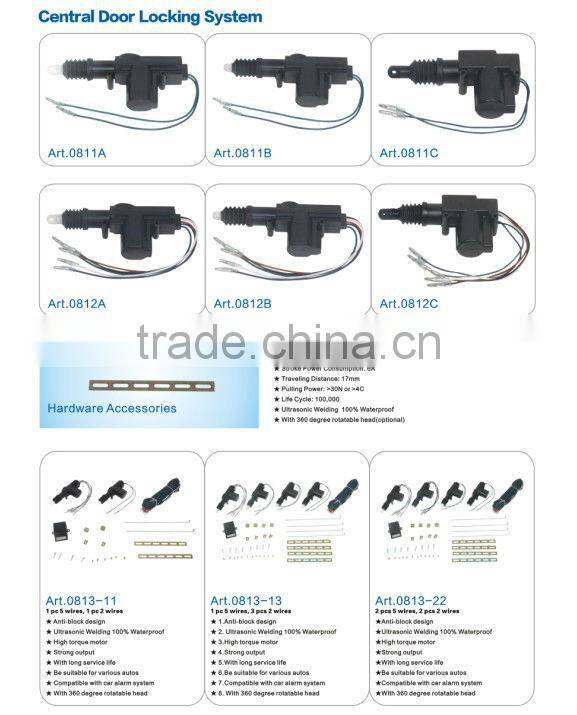 car remote central door locking system 12V universal car central door locking system