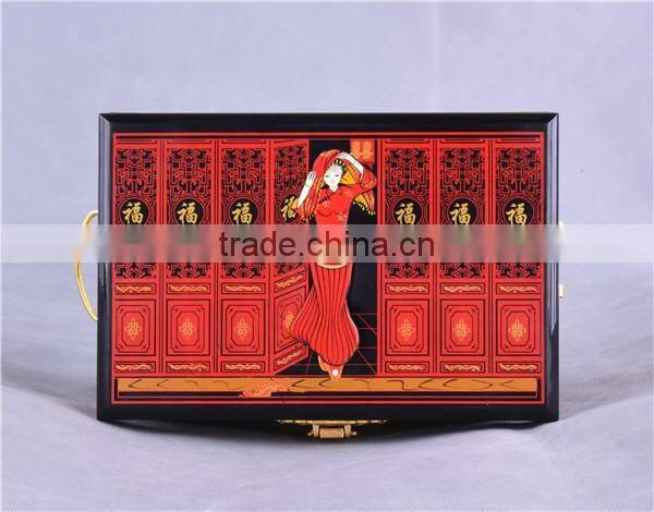 Red chinese lacquer Jewelry boxes/wedding /chinese style/Decoration