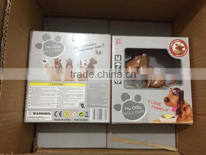 UCHOME Hot selling Toys Funny Dog Money Bank Electic Eating Coins Dogs Boxes Piggy Bank for sale