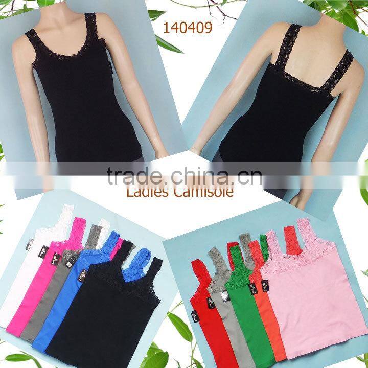 Wholesale seamless ladies camisole model in overstock bulk quantity @$0.82/pc