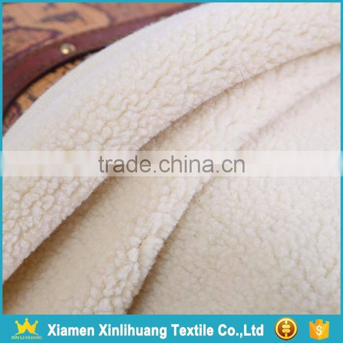2017 New Arrival 100 Polyester Sherpa Pile Fabric for Garment