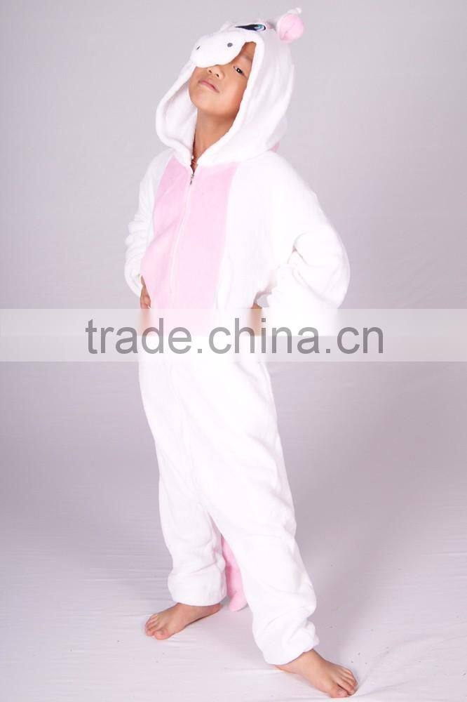 Heated flannel funny cartoon animal unicorn onesie 2017 family christmas pajamas Wholesale