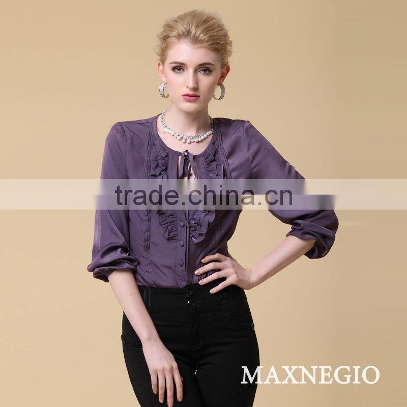 Latest Long sleeve 3 Color Fashion Beautiful girl latest design top