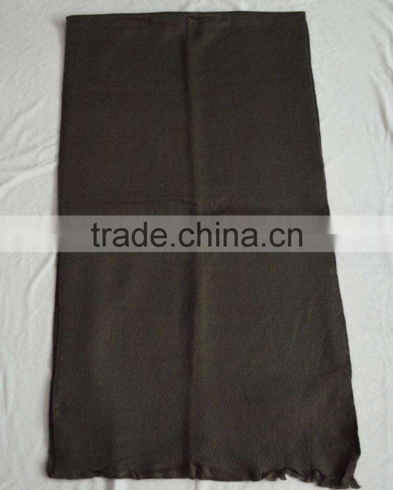 Fashion popular lady men unisex soft viscose winter solid plain fleece scarf