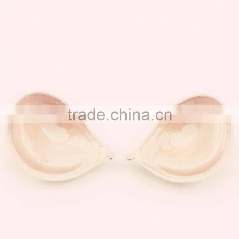 Sexy seamless self adhensive invisible lace bra