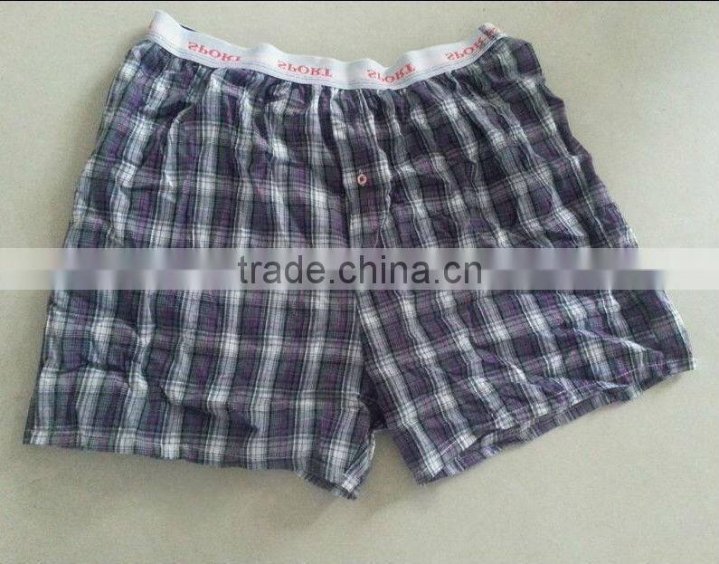cotton woven men's beach shorts