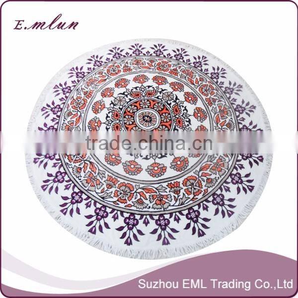 Summer Large Microfiber Printed Round Beach Towels