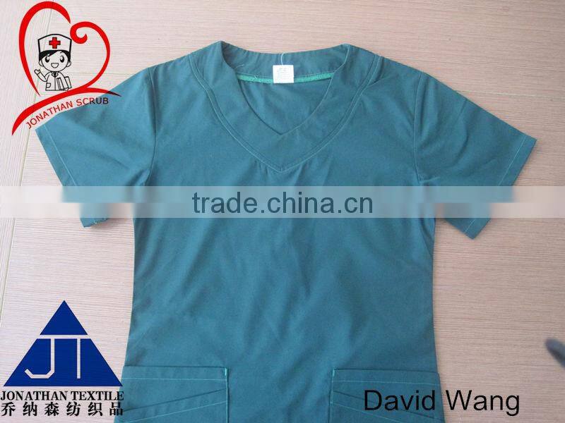 medical normal nurse tunics 65poly35cotton scrubs